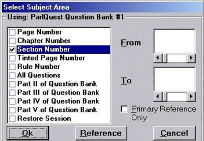 Subject Selection