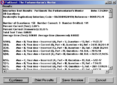 Interactive Test Results